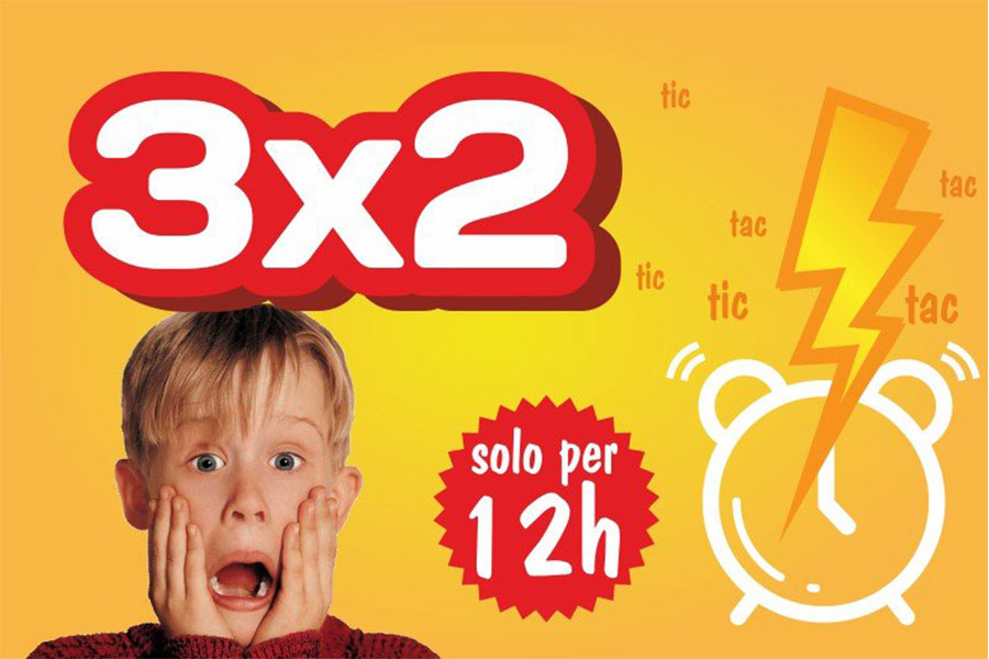 Promo lampo 3 x 2