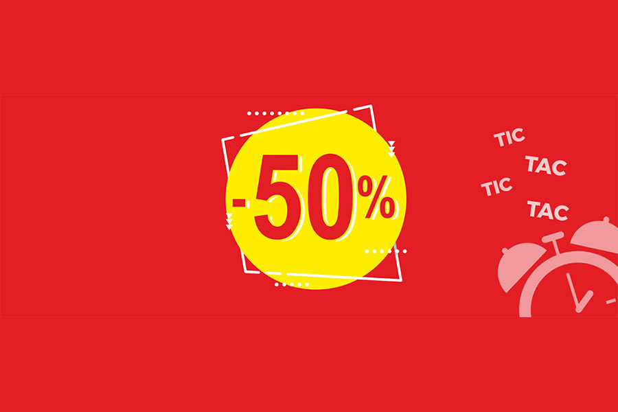 Scegli tu l’articolo al 50% di sconto