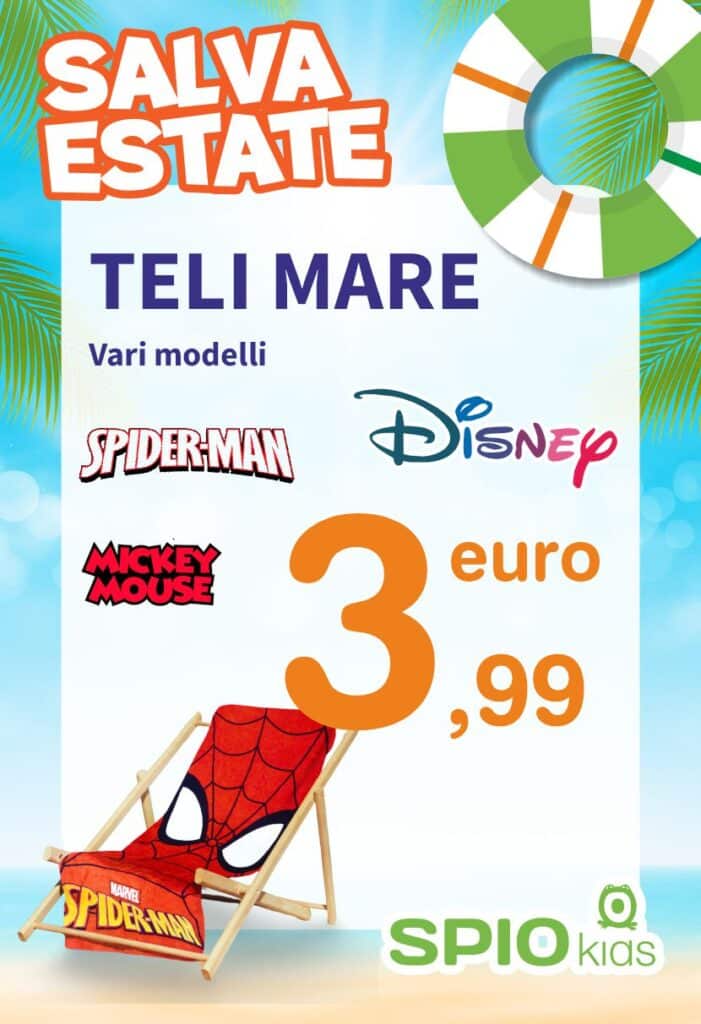 Offerte e Promozioni 10 Teli Mare Disney
