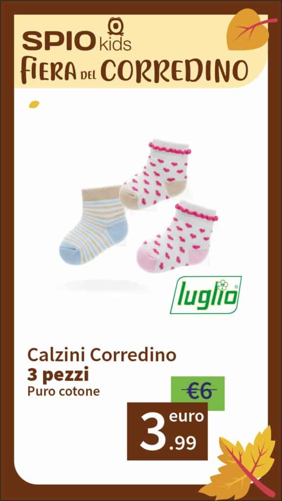 3 Paia Calzini Corredino Luglio