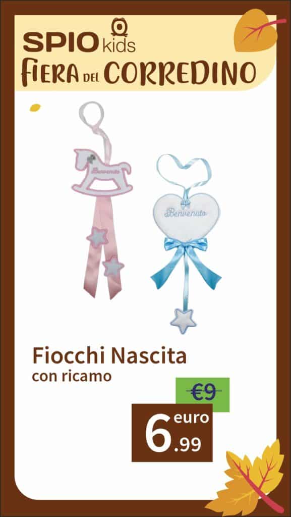Fiocchi Nascita Ricamati