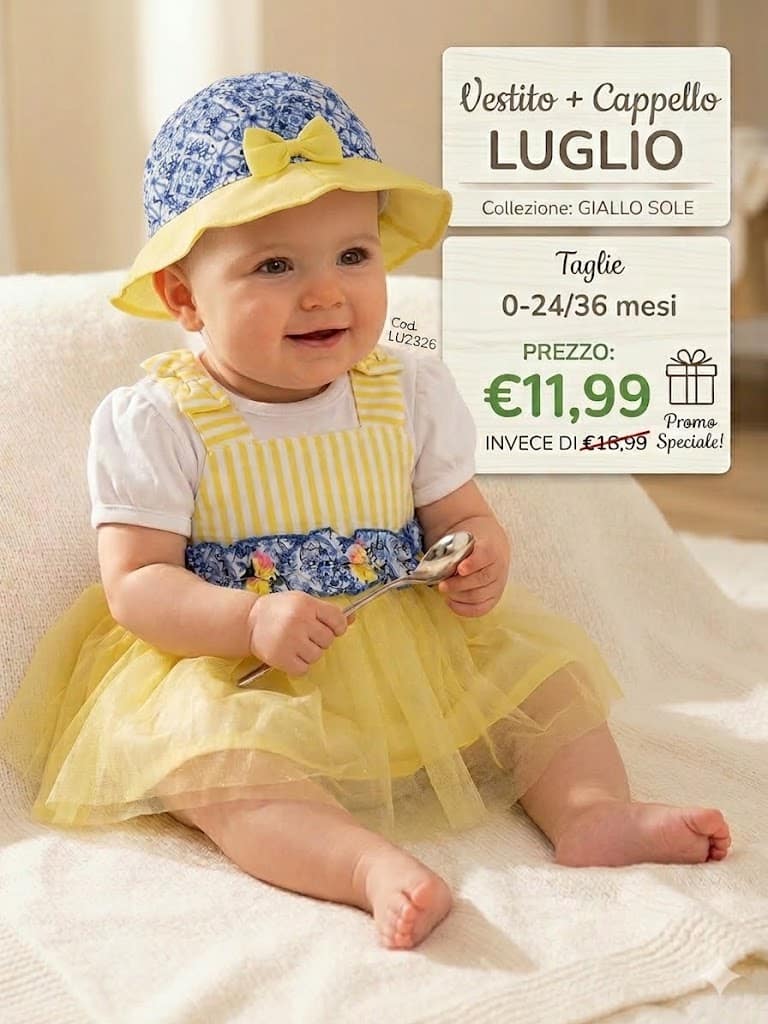 Completo vestito e cappello LUGLIO