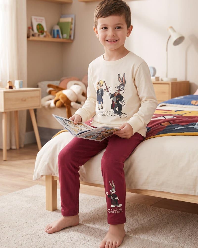 Pigiama Due Pezzi Bambino Stampa Tunes RBA.DI1701