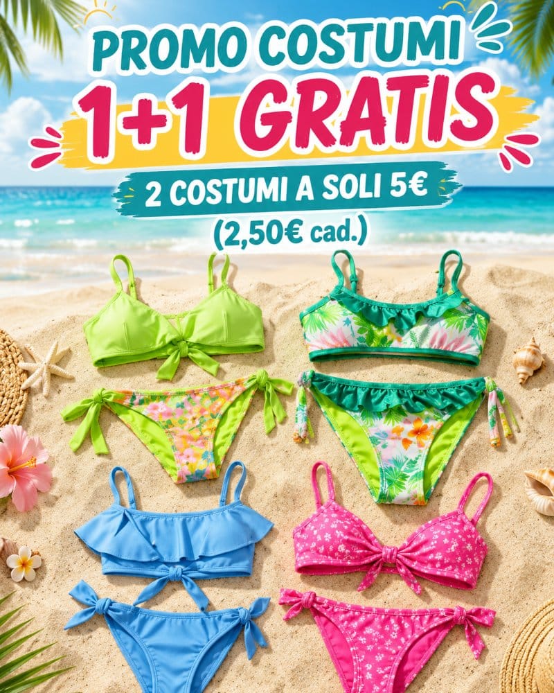 Bikini Ragazza Set 2 Pezzi Offerta Speciale